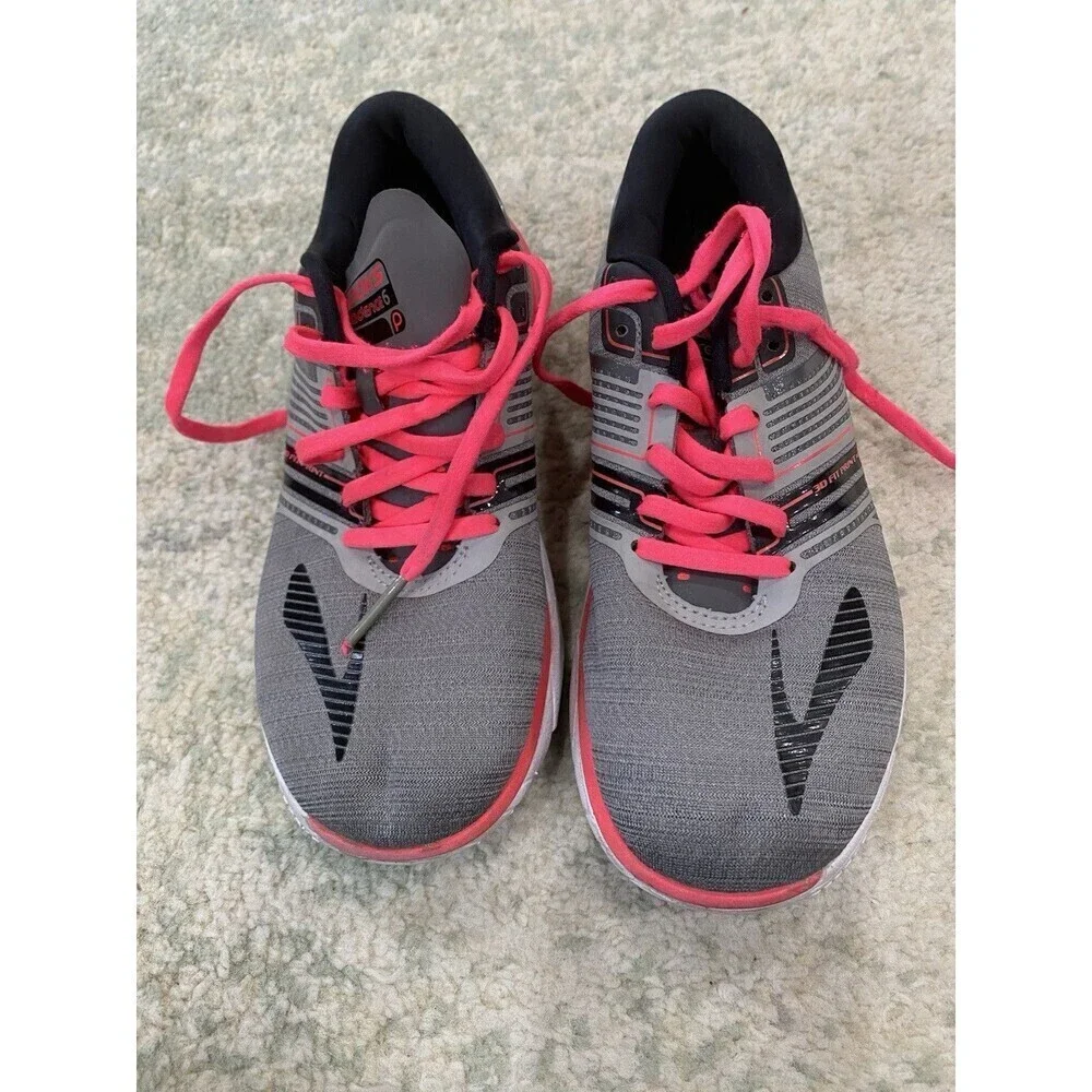 Brooks Pure Cadence 6 Womens Running Shoes Size 8M Gray Pink Athletic